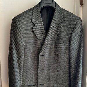 Black and Cream Checkered Sports Coat